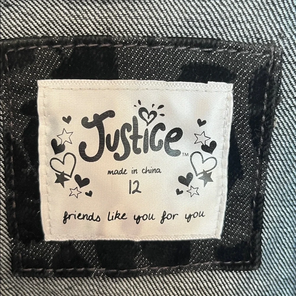 Justice Premium Leopard Jean Jacket - Picture 3 of 8